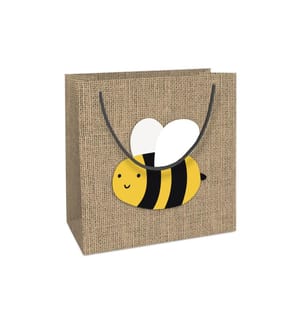 Braun + Company Geschenktasche Jute Just Bee 18 x 21 x 8 cm
