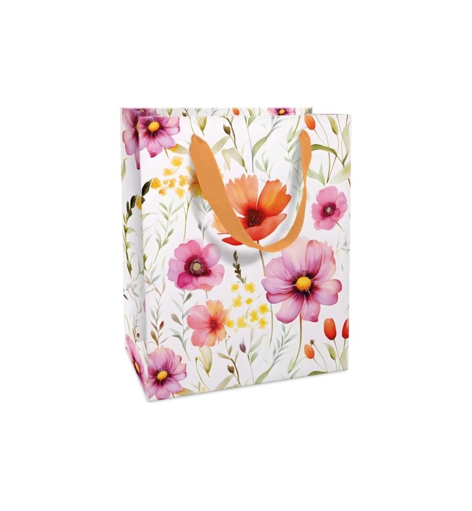 Braun + Company Sac cadeau Fleurs 12 x 15 x 6 cm