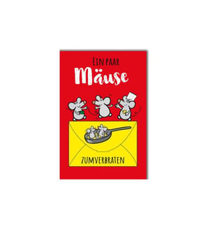 Braun + Company Motivkarte Mäuse 11.5 x 17 cm