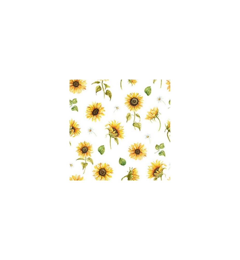 Braun + Company Papierservietten Sunflower blanc de blanc 20 Stück