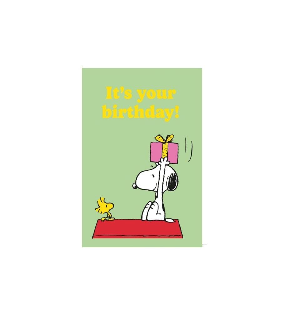 Braun + Company Carte de félicitations Snoopy, 11.5 x 17 cm