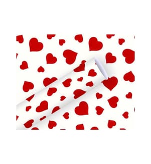 Braun + Company Geschenkpapier Lovely Rot/Weiss