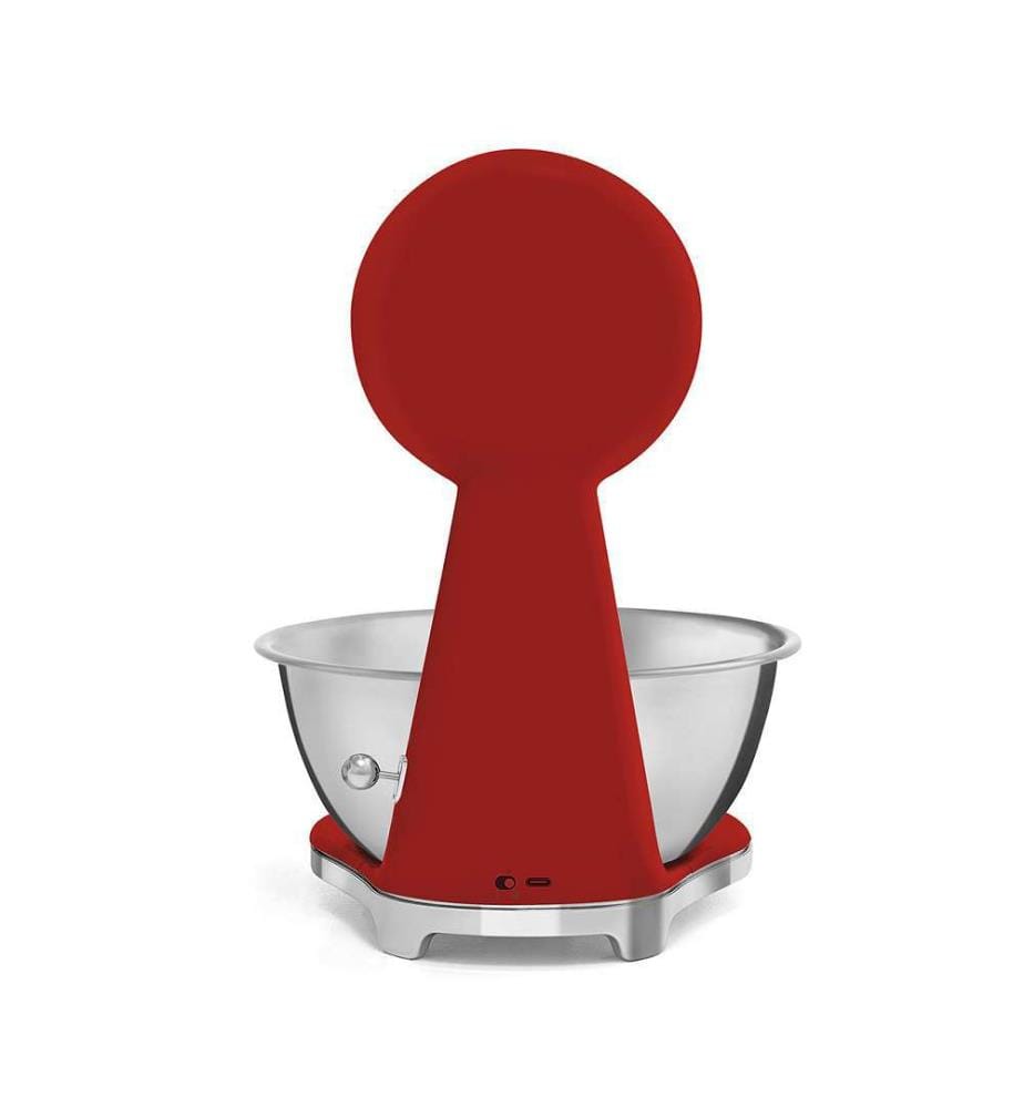 Balance de cuisine analogique et numérique - Rouge
