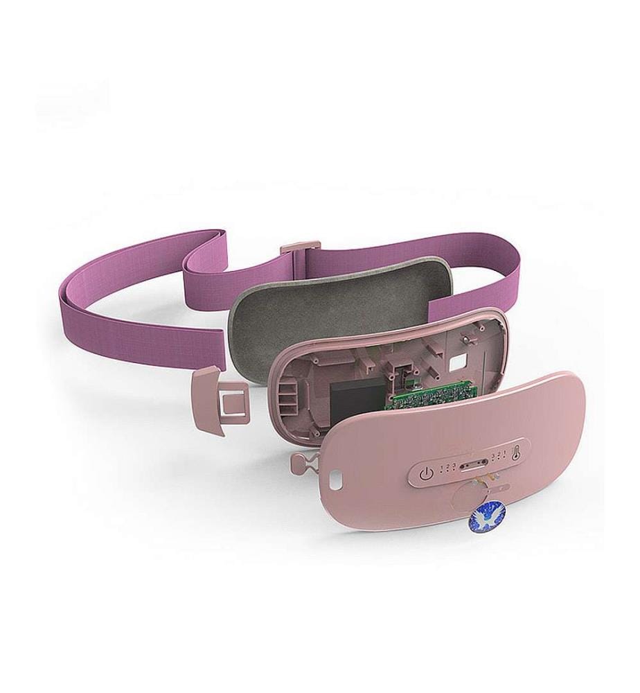 Thermogürtel mit Vibrationsmassagegerät - Rosa