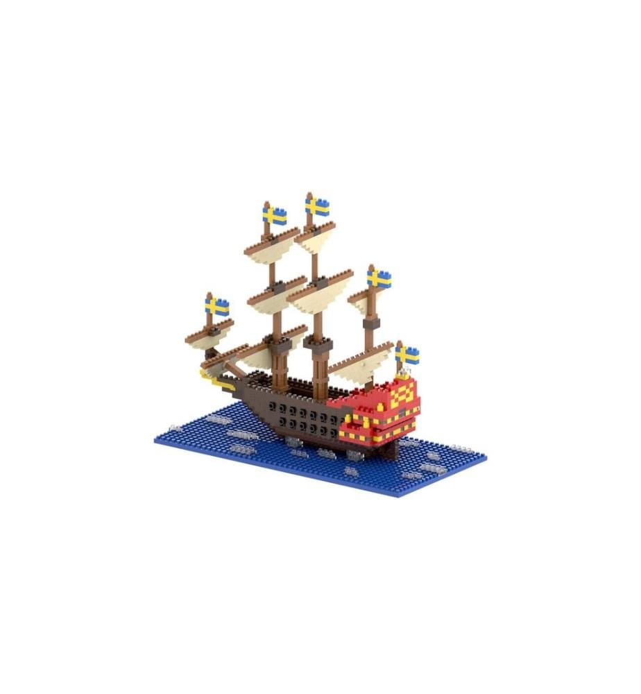 BRIXIES Bausteinmodell Vasa Schiff aus 650 Bausteinen