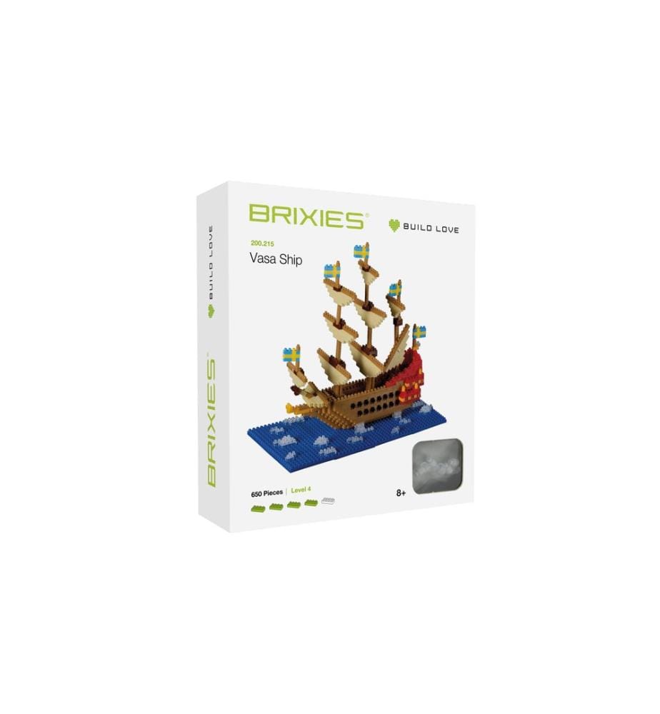 BRIXIES Bausteinmodell Vasa Schiff aus 650 Bausteinen
