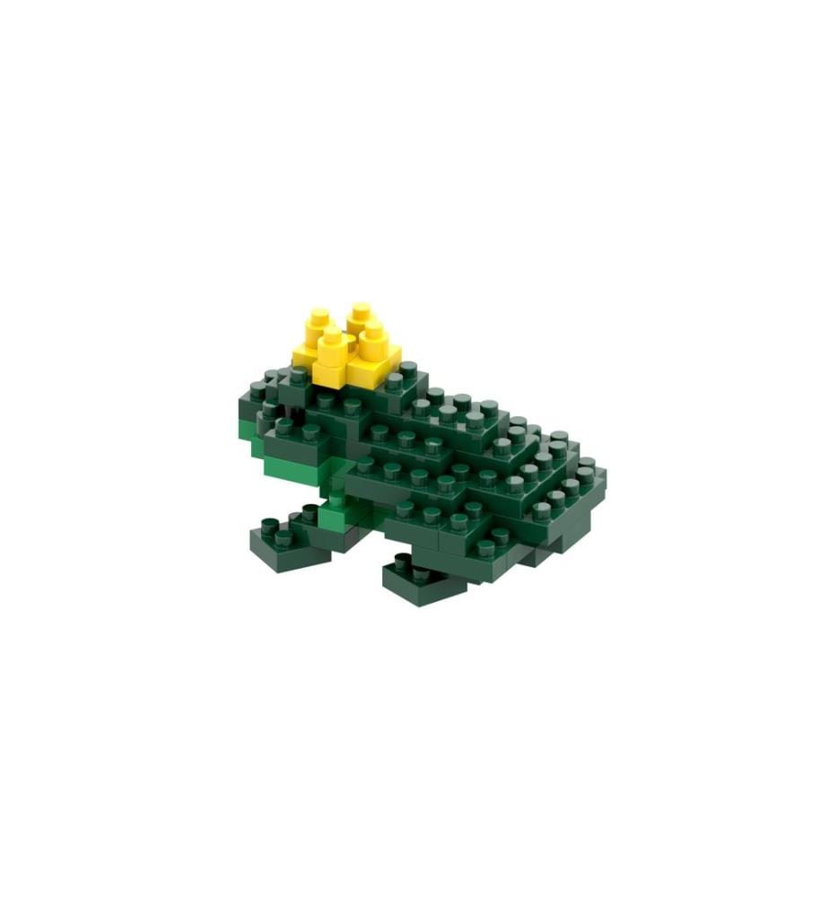 BRIXIES Building Block Model Frog King from 60 Building Blocks