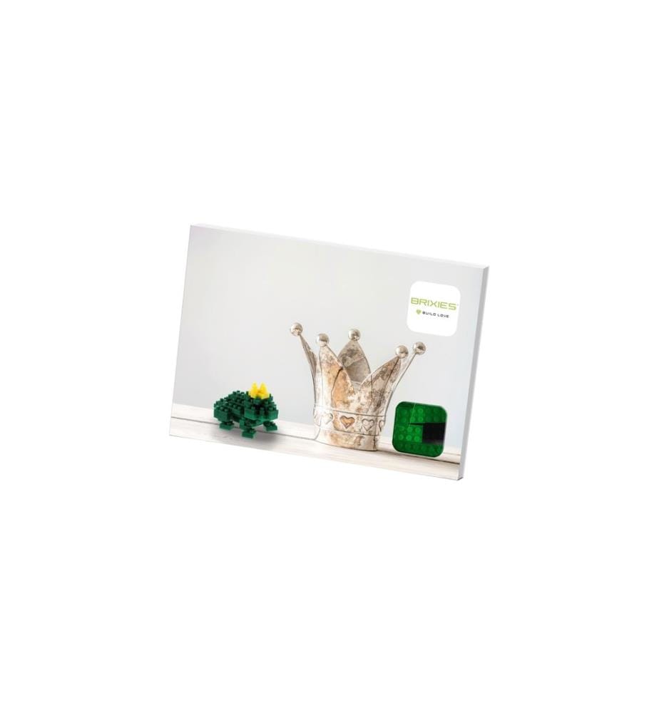 BRIXIES Building Block Model Frog King from 60 Building Blocks