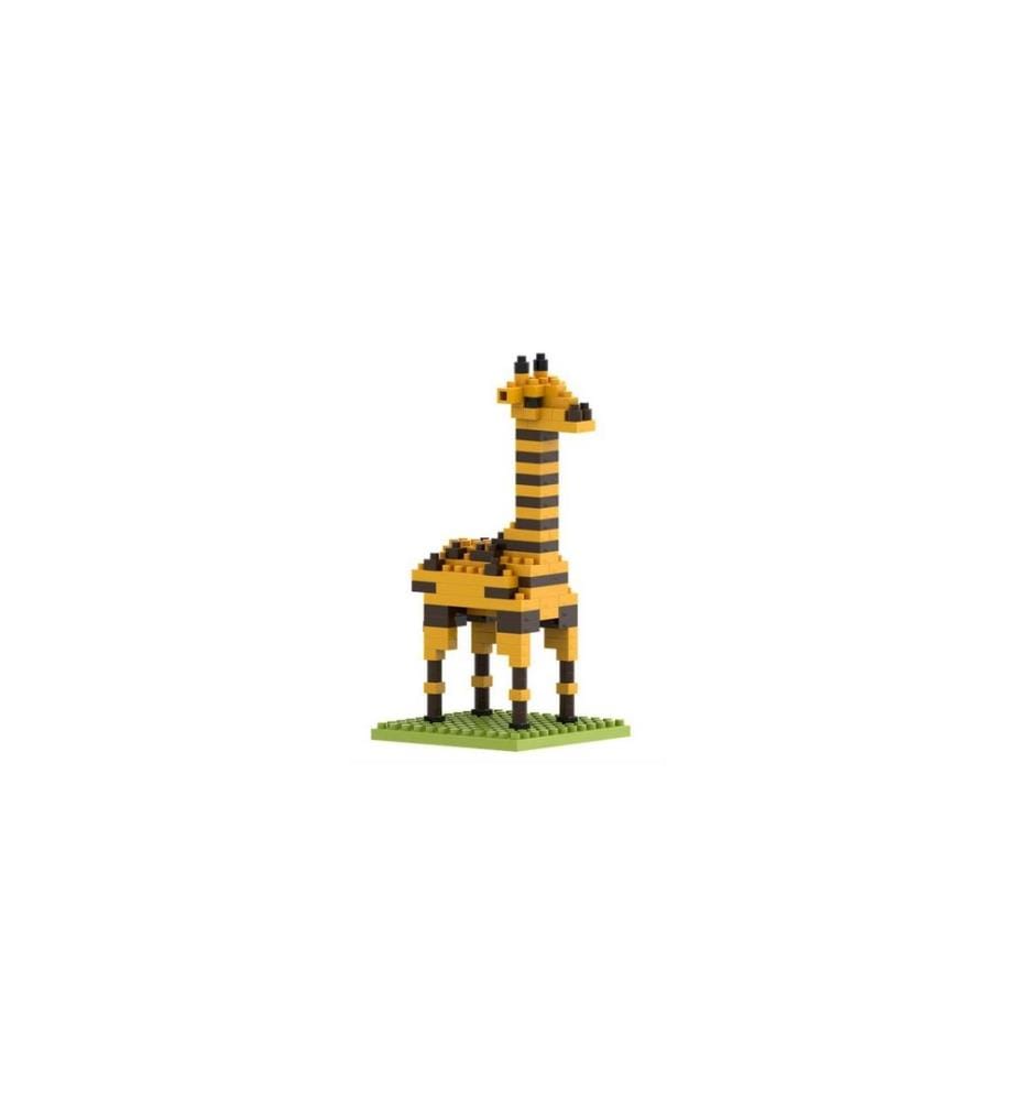 BRIXIES Bausteinmodell Giraffe aus 111 Bausteinen
