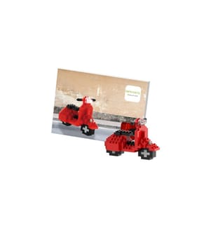 BRIXIES Bausteinmodell Motorroller aus 101 Bausteinen