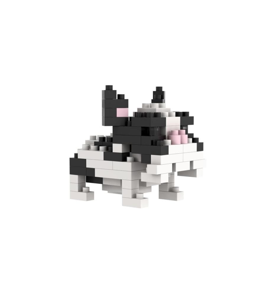 BRIXIES Bausteinmodell Französische Bulldogge aus 86 Bausteinen