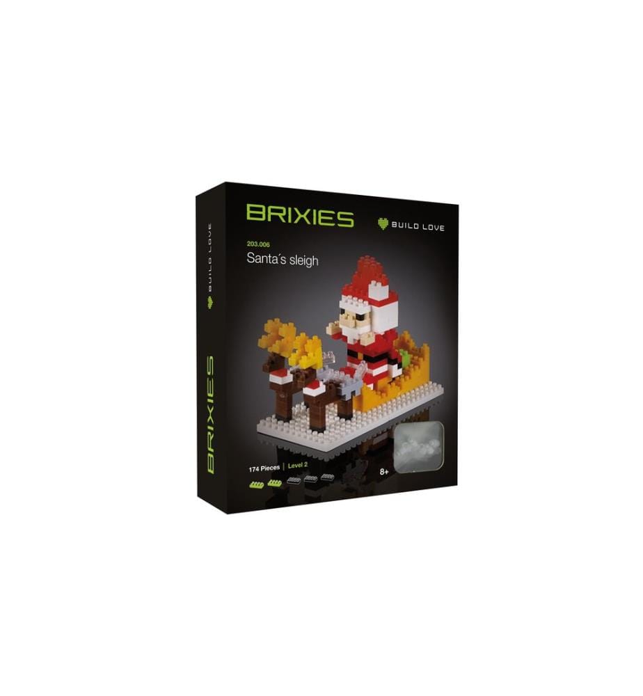 BRIXIES Modèle construction Traîneau de Noël de 205 briques
