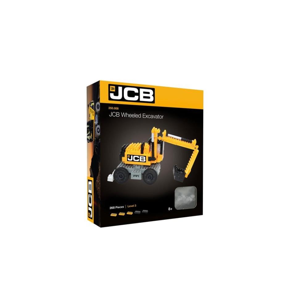 BRIXIES Modèle construction Excavatrice sur roues JCB de 268 briques