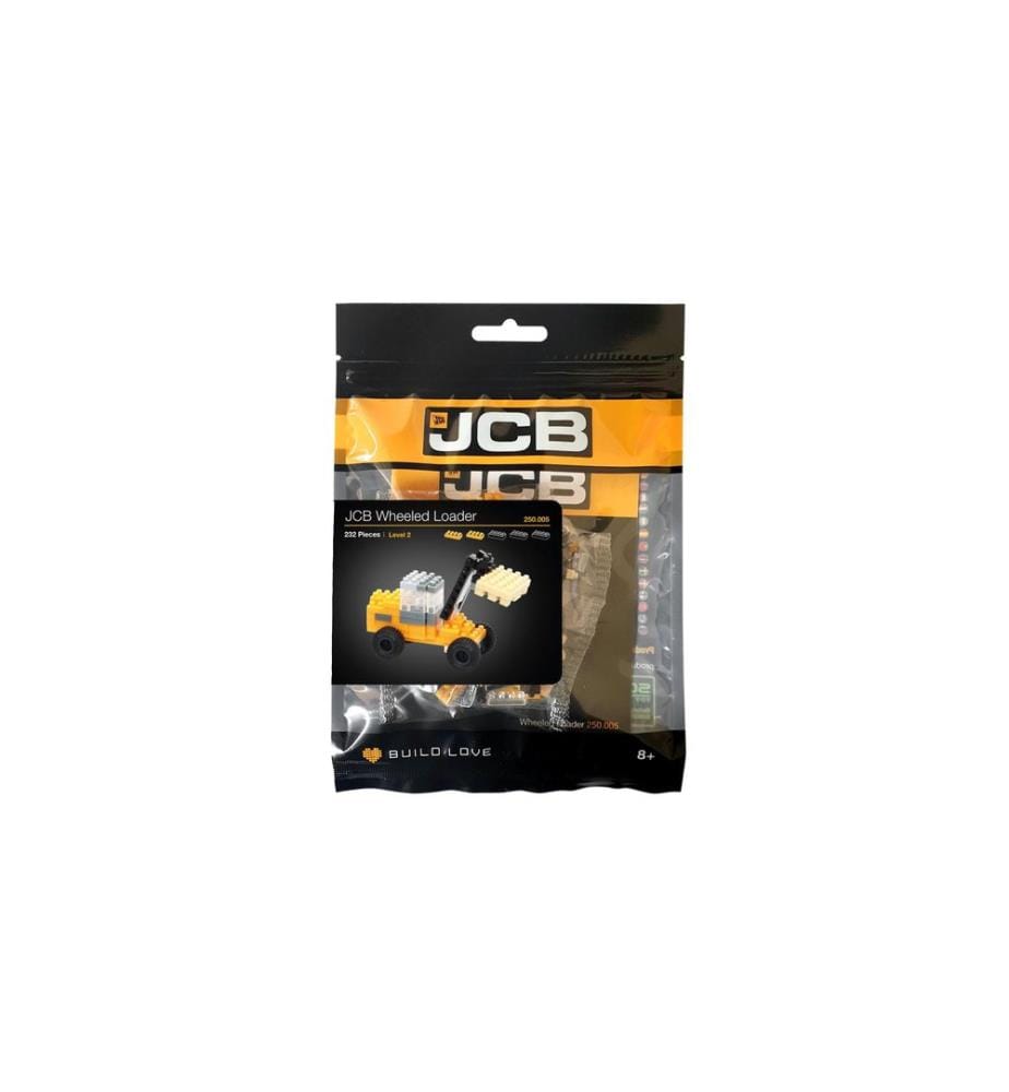 BRIXIES Modèle construction JCB Chargeur à roues de 88 briques