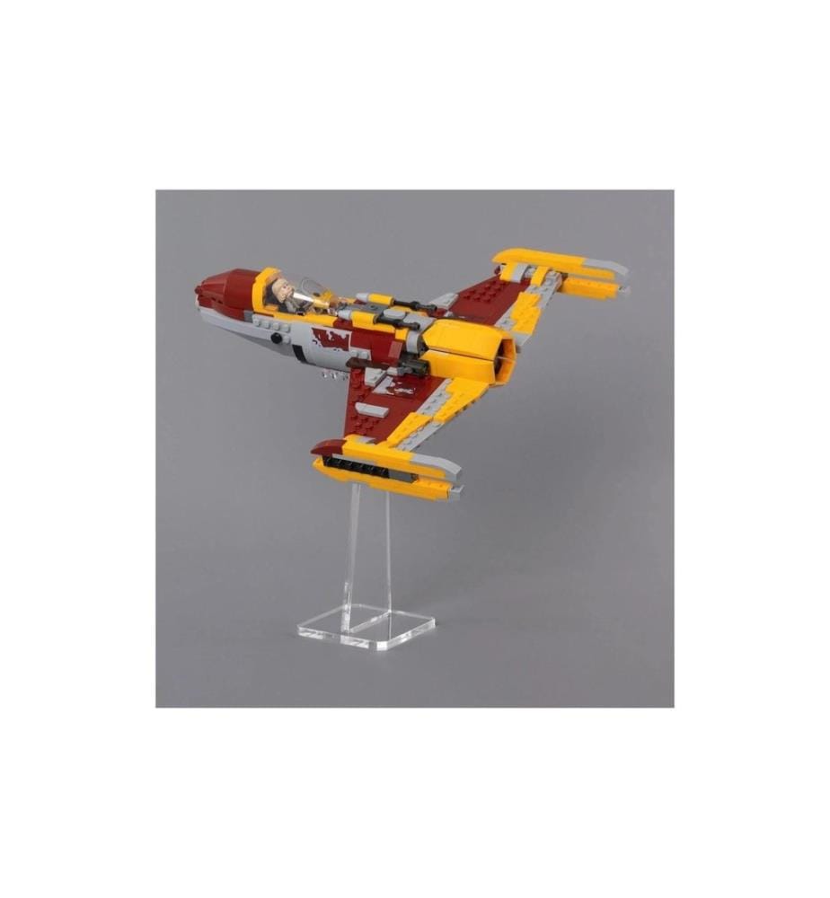 iDisplayit Acryl-Ständer für LEGO Modelle Angewinkelt 18 cm hoch