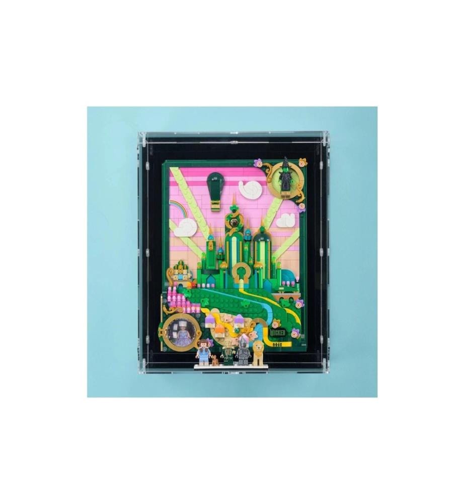iDisplayit Acryl-Wand-Display für LEGO 75685 Emerald City Wandkunst