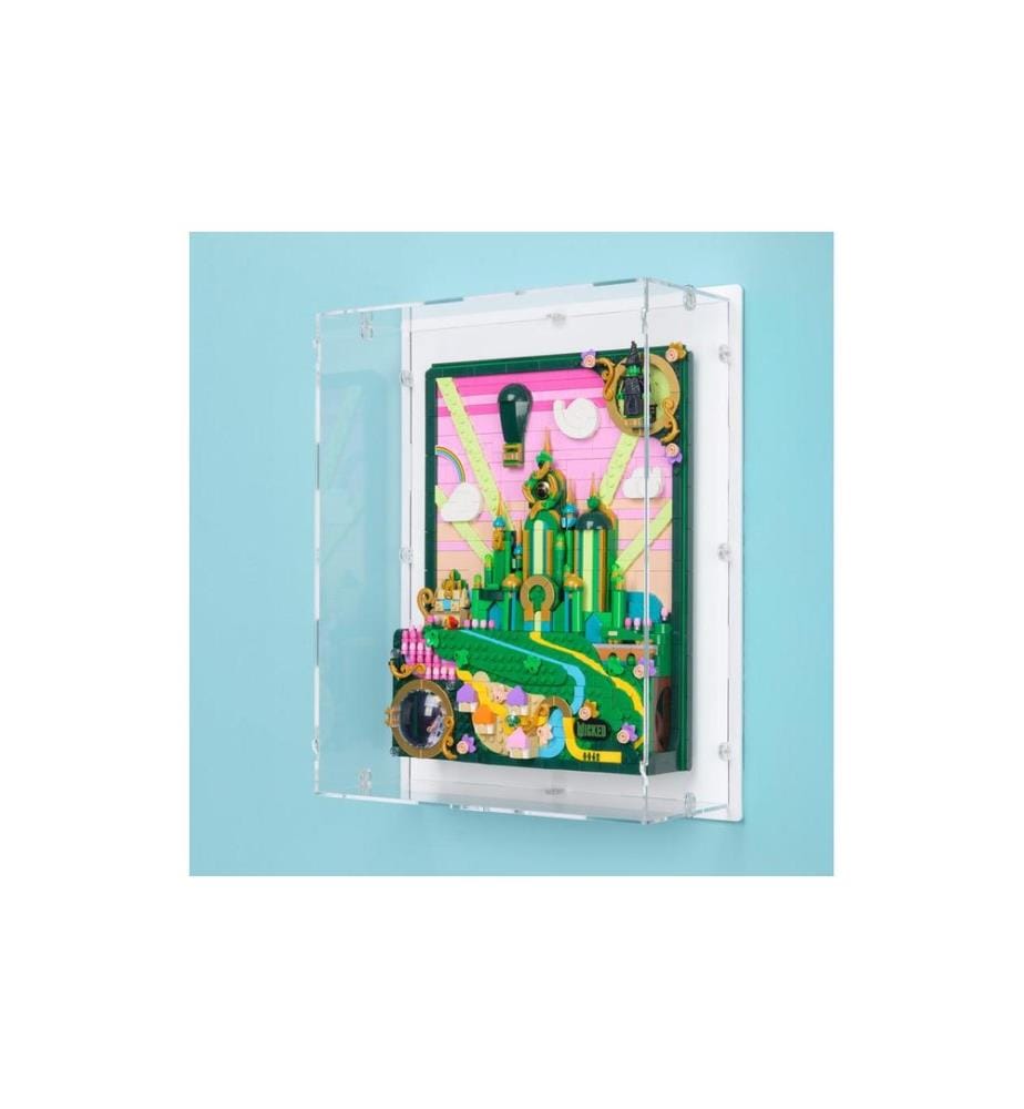 iDisplayit Acryl-Wand-Display für LEGO 75685 Emerald City Wandkunst