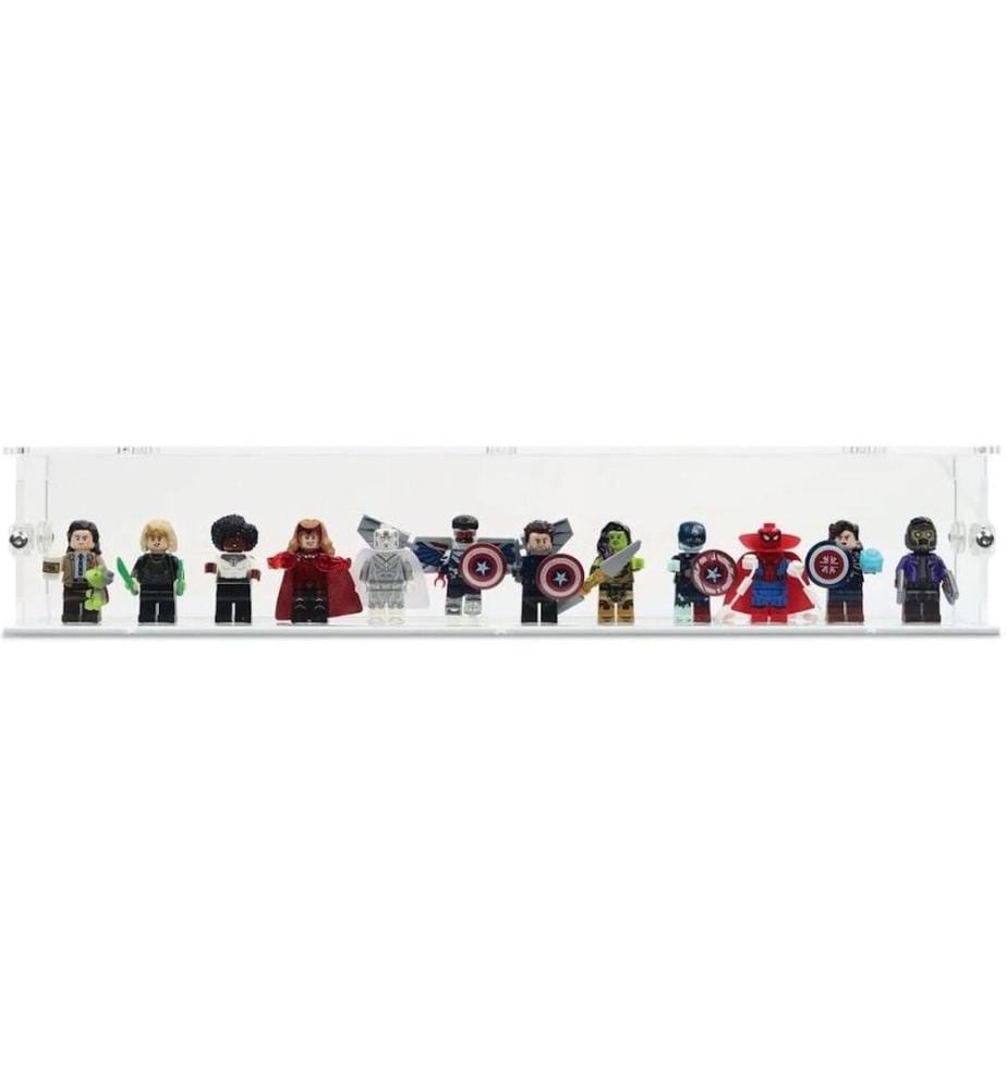 iDisplayit Baukasten Acryl-Display für 12 LEGO-Minifigur