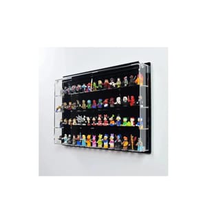iDisplayit Baukasten Acryl-Wand-Display für 60 LEGO-Minifiguren