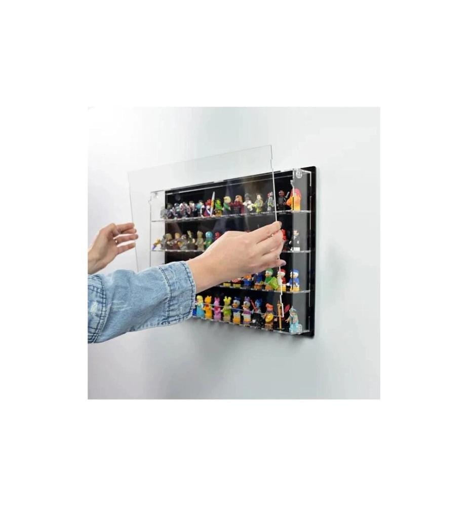 iDisplayit Baukasten Acryl-Wand-Display für 60 LEGO-Minifiguren