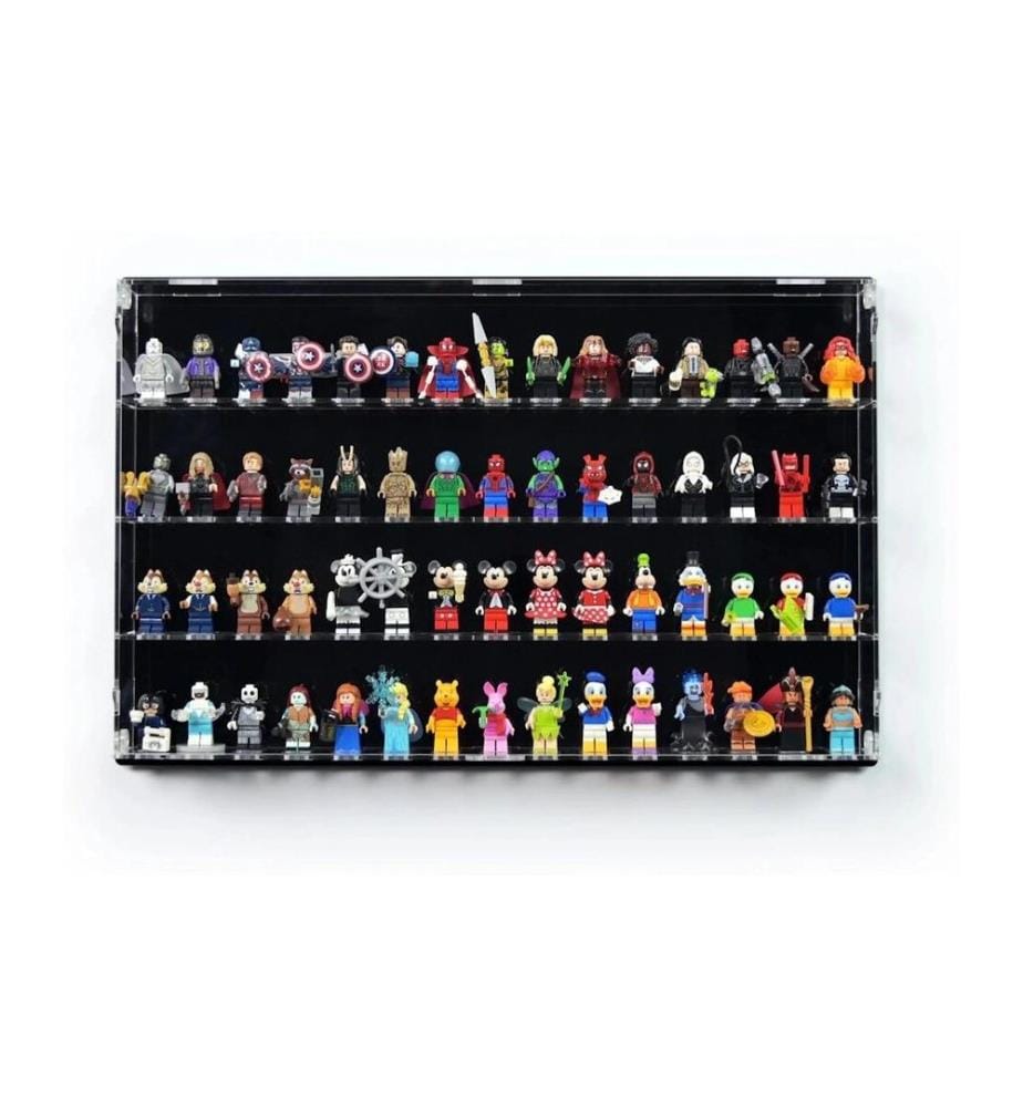 iDisplayit Baukasten Acryl-Wand-Display für 60 LEGO-Minifiguren