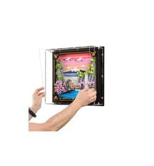 iDisplayit Acryl-Wand-Display LEGO 31218 3 mm Schwarz