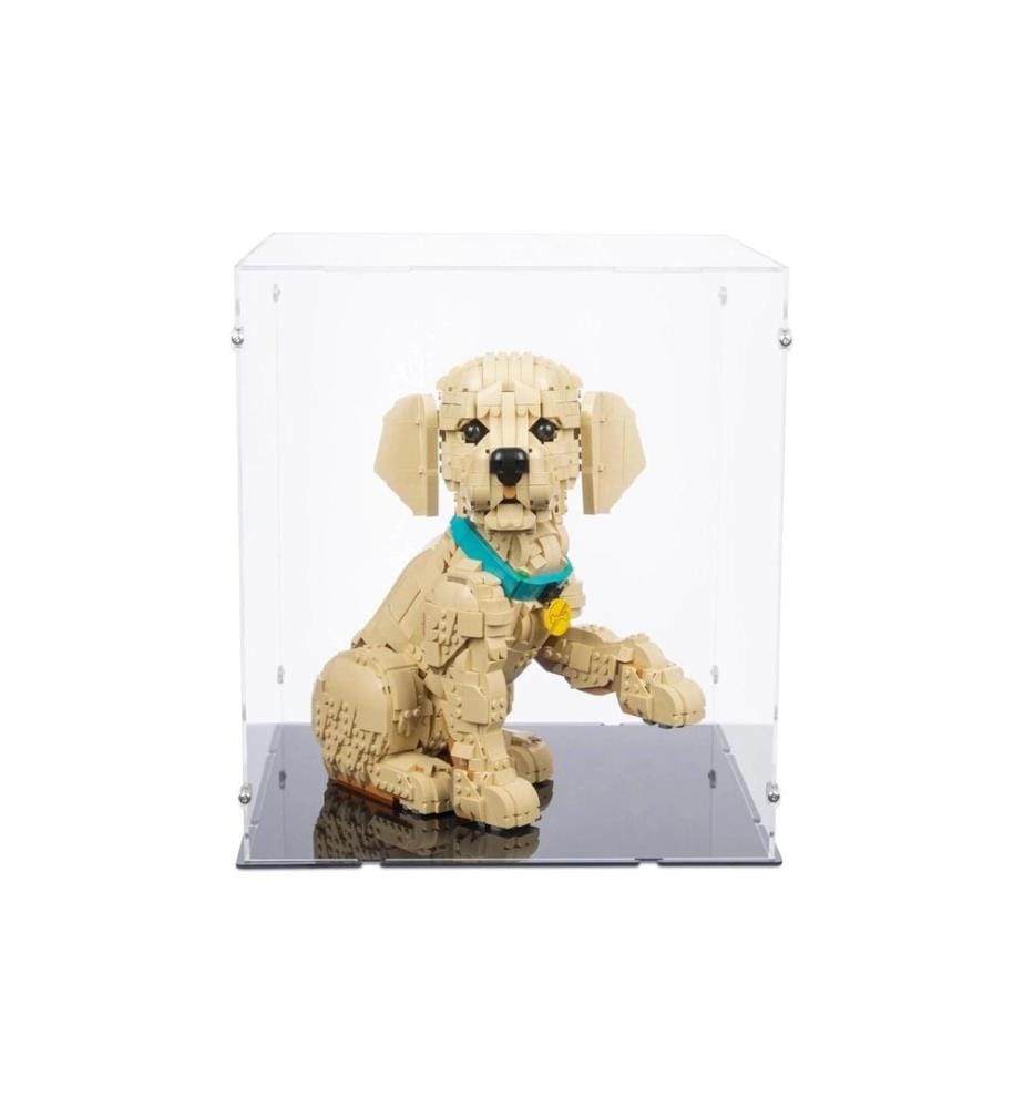 iDisplayit Acryl-Display für LEGO 11384 Golden Retriever Welpe