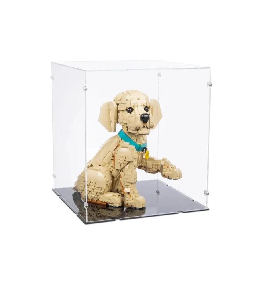 iDisplayit Acryl-Display für LEGO 11384 Golden Retriever Welpe