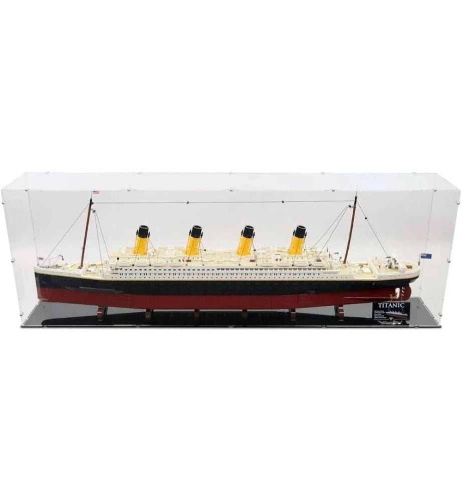 Boîtier d'exposition en acrylique iDisplayit pour LEGO 10294 Titanic
