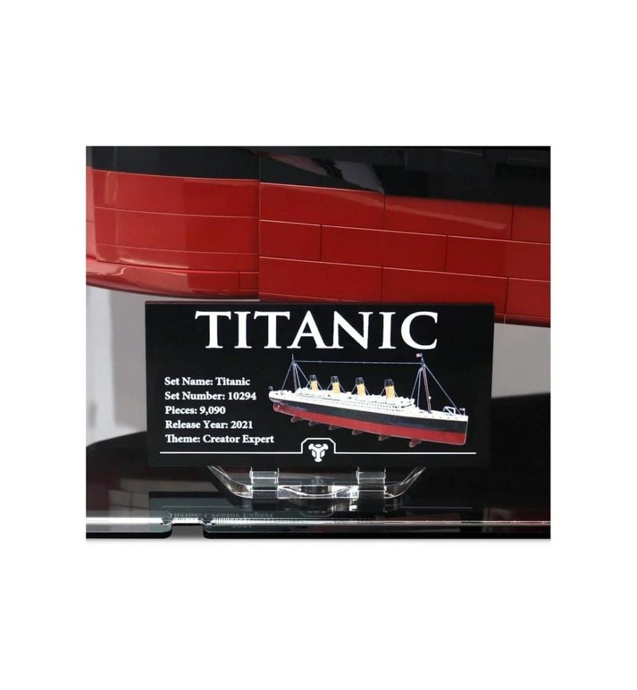 Boîtier d'exposition en acrylique iDisplayit pour LEGO 10294 Titanic