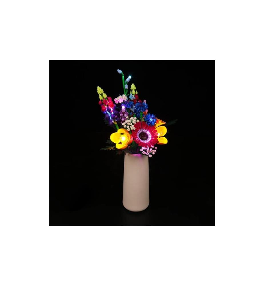 BrickBling Kit d'éclairage LED pour LEGO® Bouquet de fleurs sauvages (10313)
