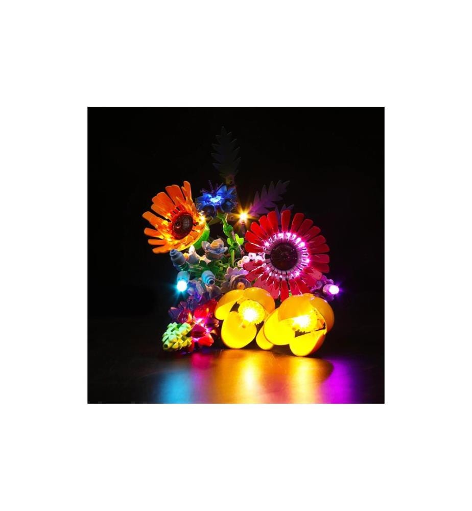 BrickBling Kit d'éclairage LED pour LEGO® Bouquet de fleurs sauvages (10313)