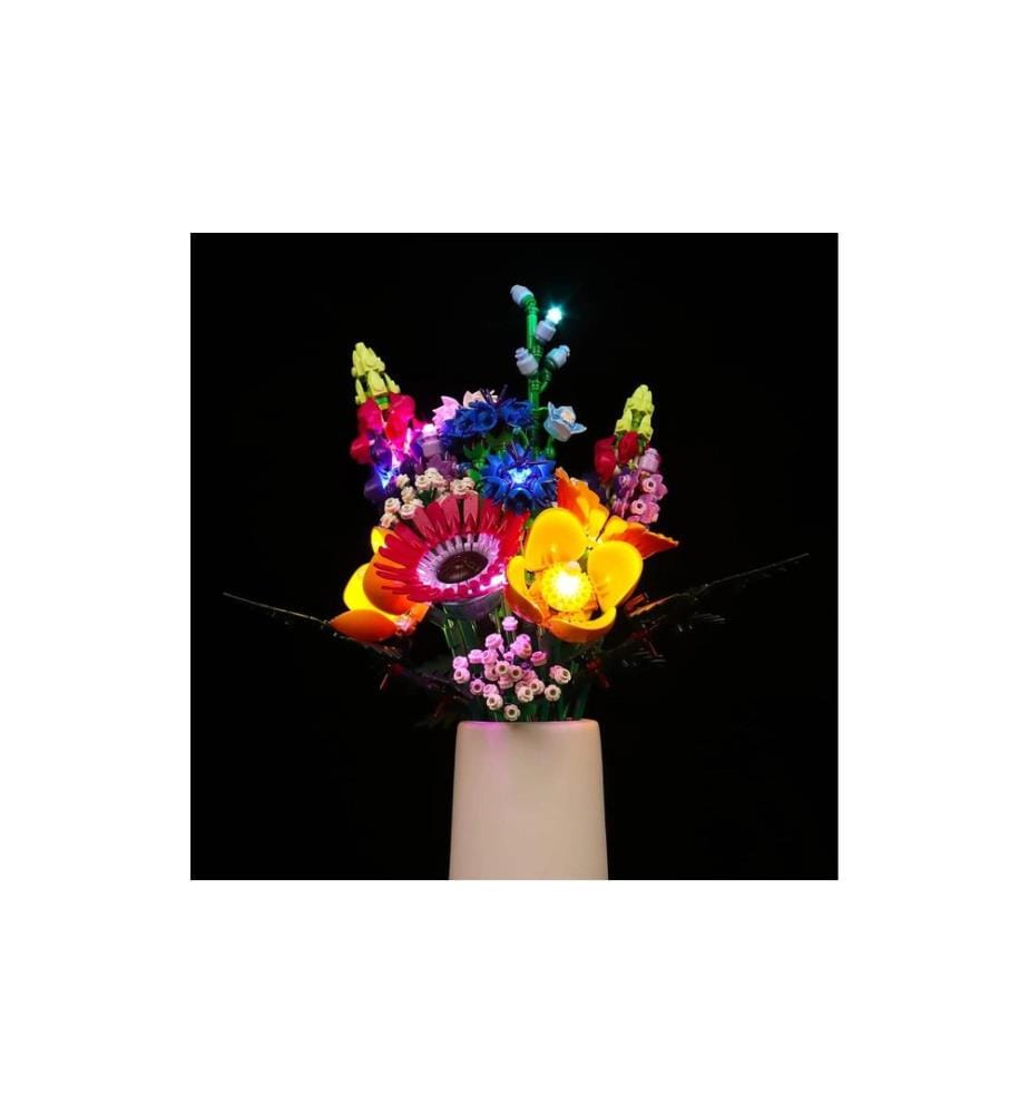 BrickBling Kit d'éclairage LED pour LEGO® Bouquet de fleurs sauvages (10313)