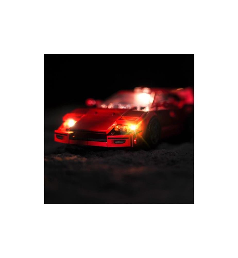 Kit d'éclairage LED BrickBling pour LEGO® Ferrari F40 Supercar (76934)