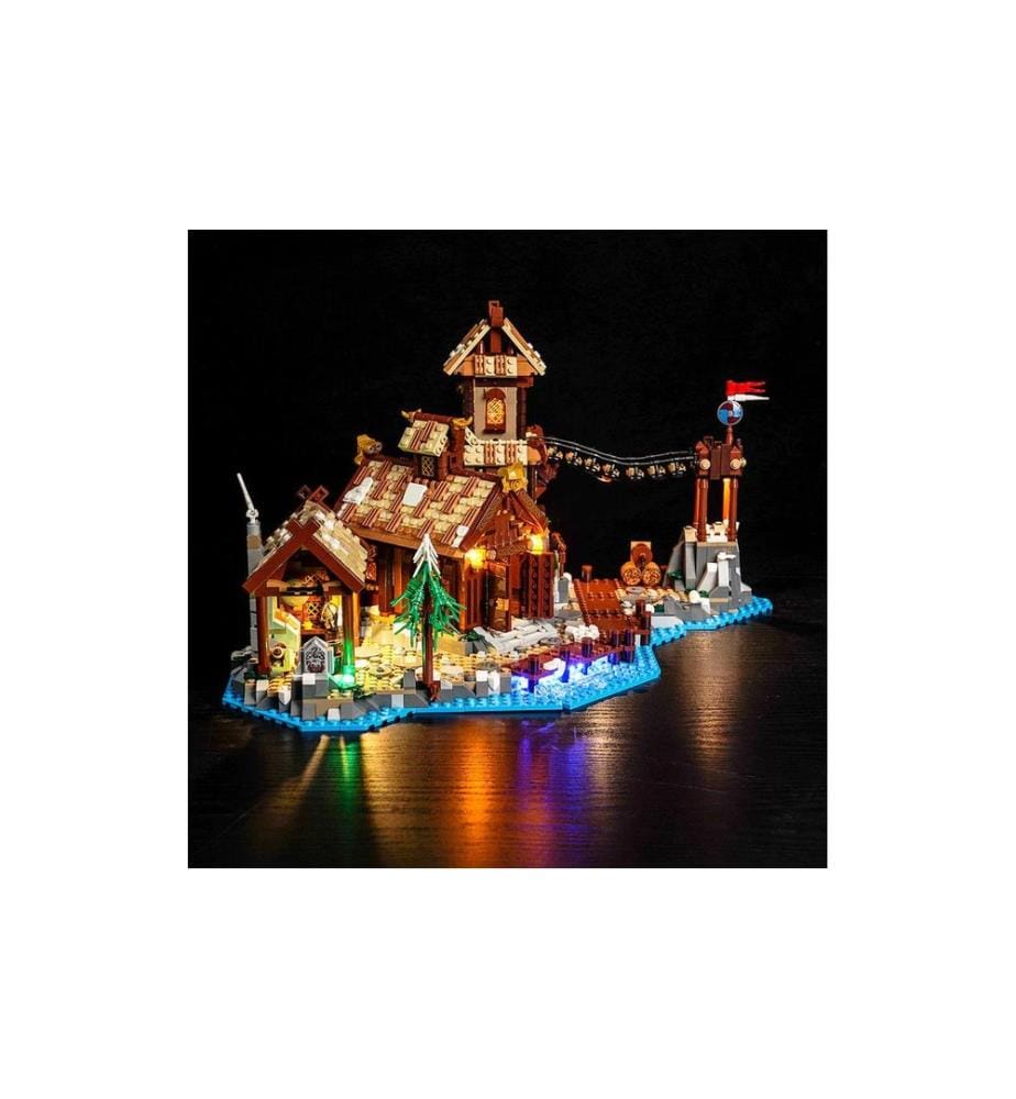 Kit d'éclairage LED BrickBling pour LEGO® Village Viking (21343)