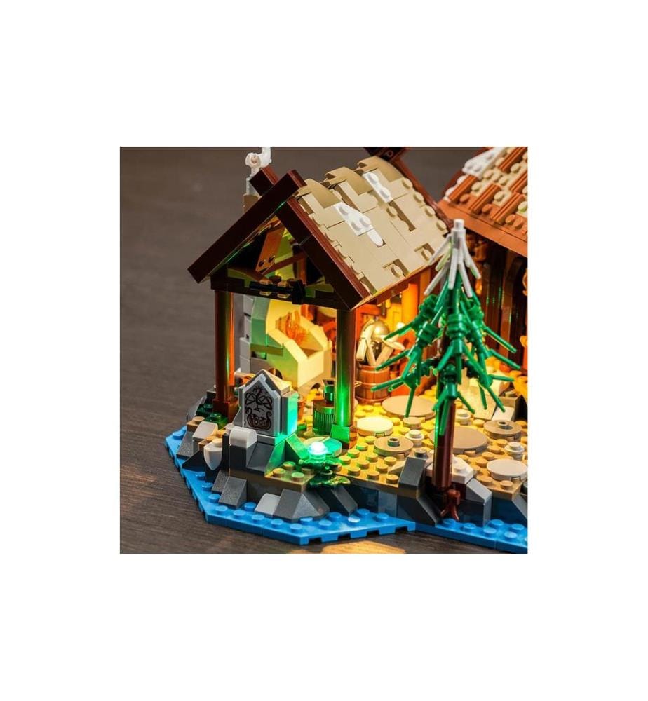 Kit d'éclairage LED BrickBling pour LEGO® Village Viking (21343)