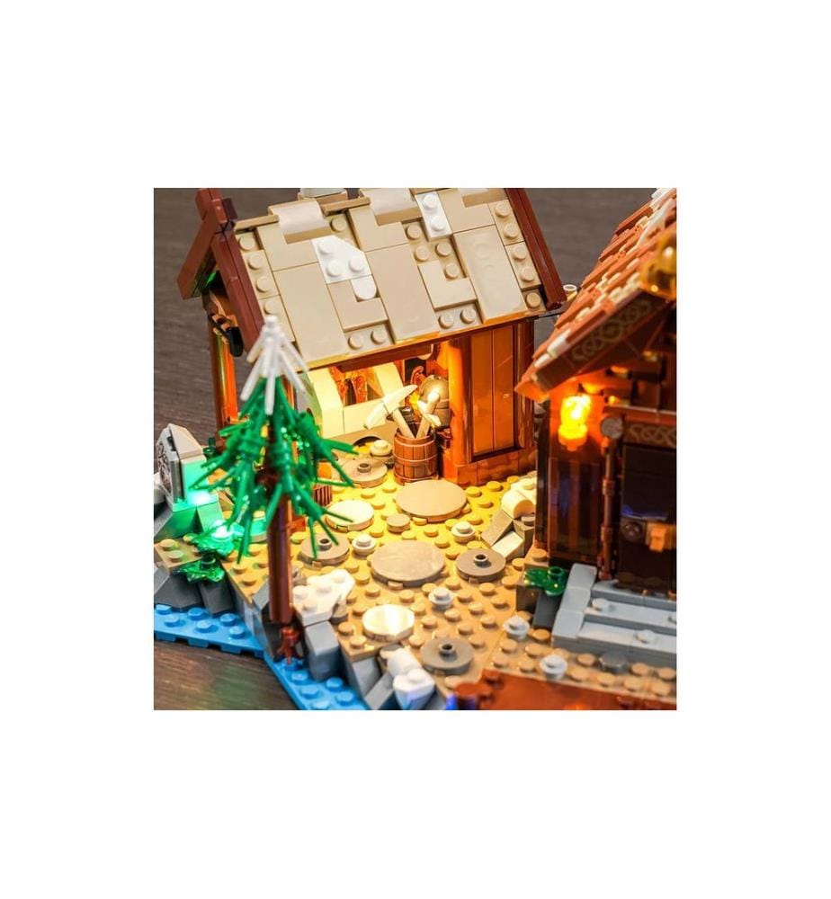 Kit d'éclairage LED BrickBling pour LEGO® Village Viking (21343)