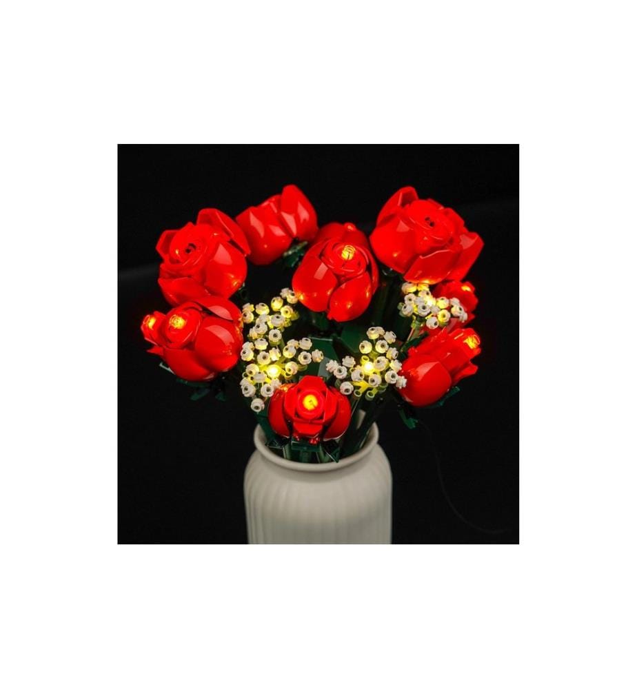Kit d'éclairage LED BrickBling pour LEGO® Bouquet de roses (10328)