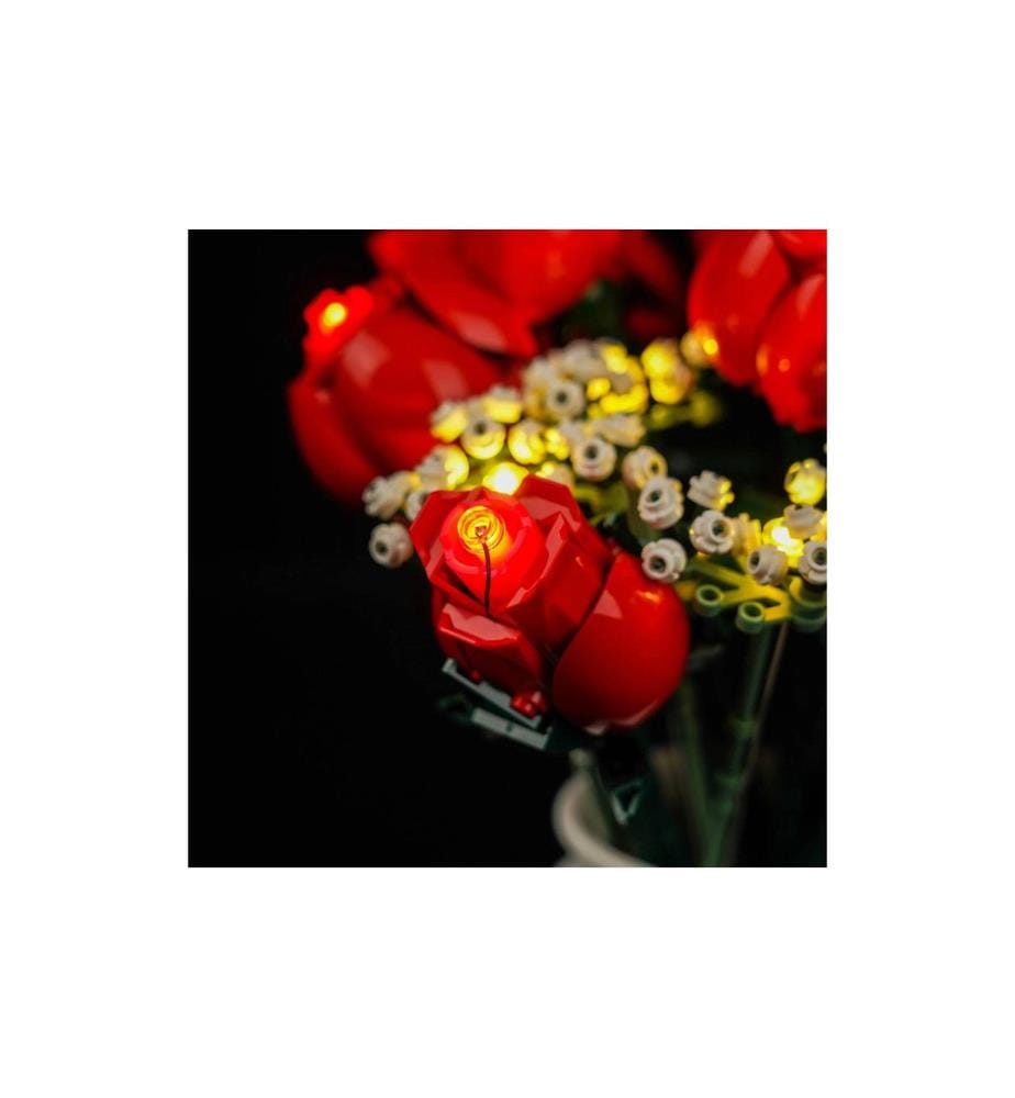 Kit d'éclairage LED BrickBling pour LEGO® Bouquet de roses (10328)