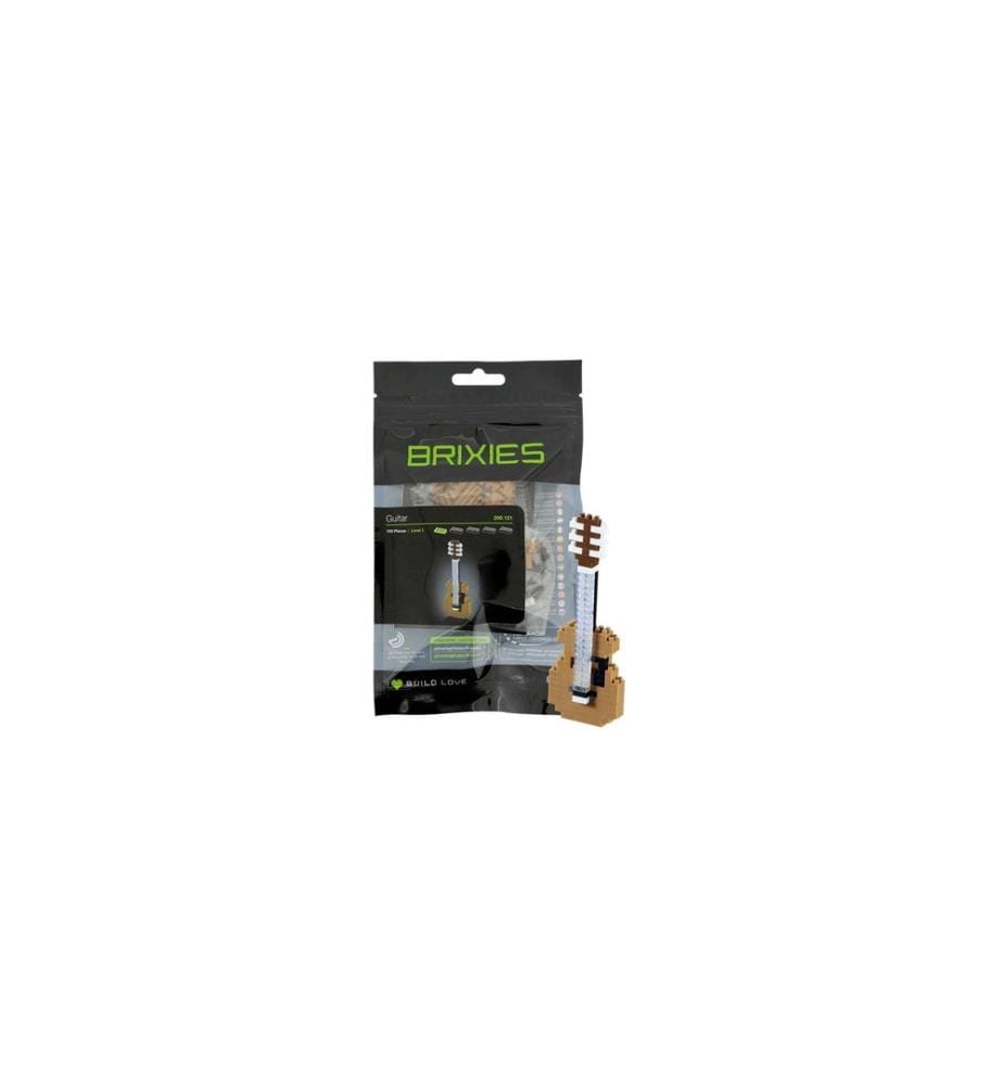 BRIXIES Bausteinmodell Gitarre aus 103 Bausteinen