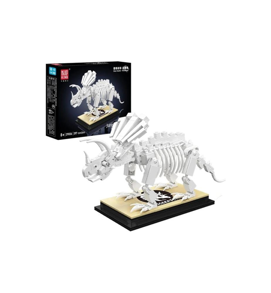 Mould King Triceratops Fossil Dinosaurier-Fossil Skelett-Modell