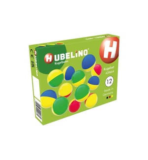 Hubelino Circuit de billes Set de billes bicolore 12 pièces