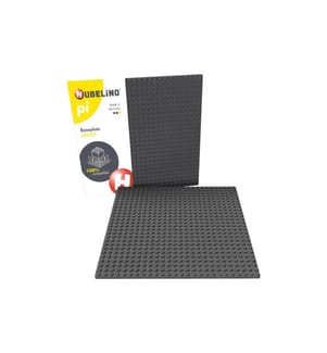 Plaque de base Hubelino pi : 20.8 x 20.8 cm, Gris