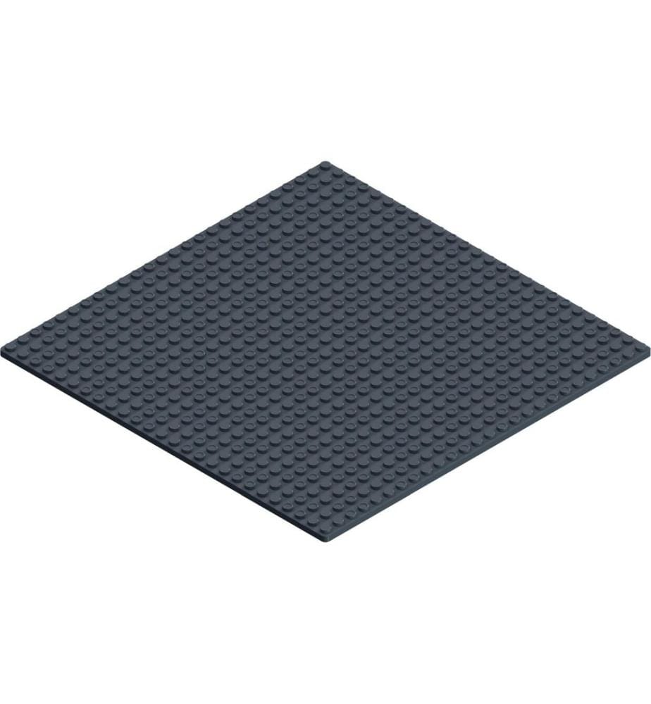 Plaque de base Hubelino pi : 20.8 x 20.8 cm, Gris