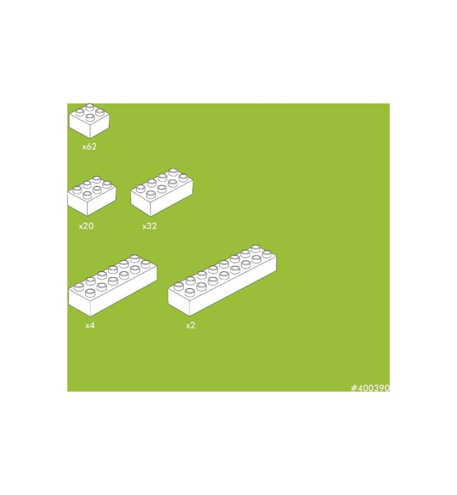 Hubelino Circuit de billes Accessoires blocs de construction Set 120 pièces
