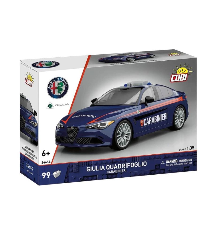 COBI Briques Alfa Romeo Giulia Quadrifoglio Carabinieri 1:35