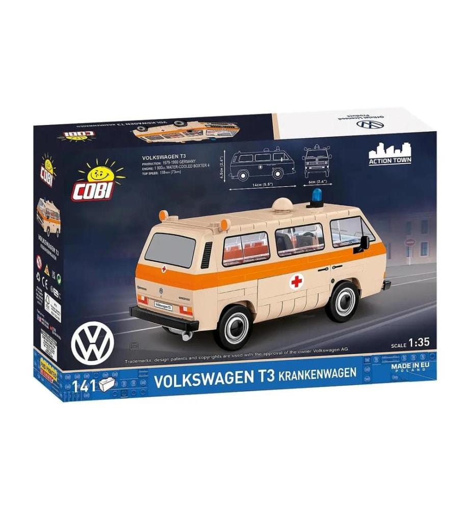 COBI modèle en briques Volkswagen T3 ambulance 1:35