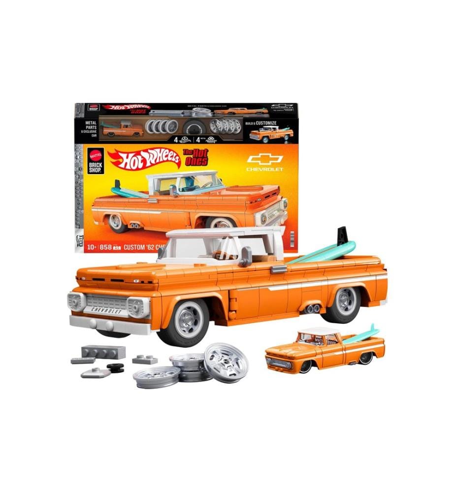 Mega Construx Hot Wheels Mattel Brick Shop Custom 62 Chevy Pickup