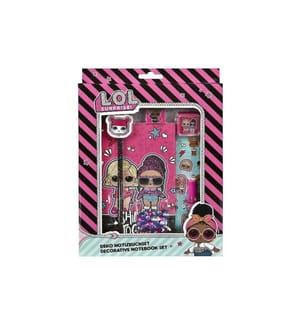 UNDERCOVER - Notizbuch LOL Surprise 11.8 x 17.7 cm, Blanko, Rosa/Schwarz