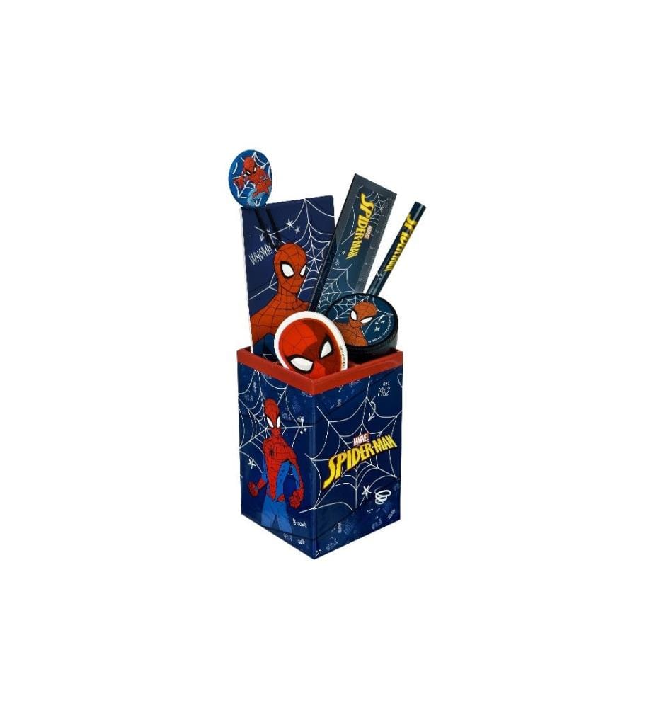 UNDERCOVER - Stiftehalter gefüllt 7-teilig Spiderman